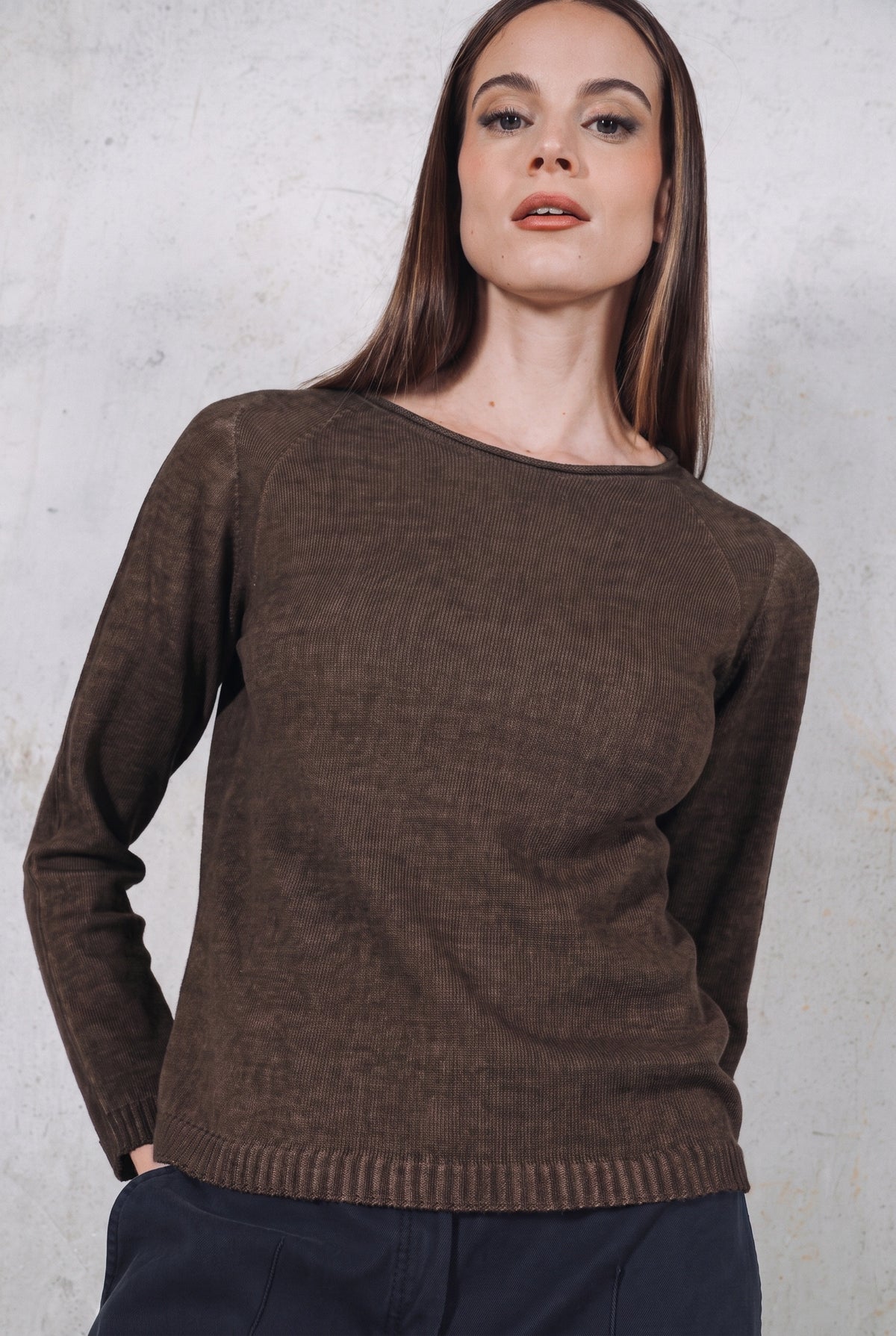Gironica Crew Knit - Cliff
