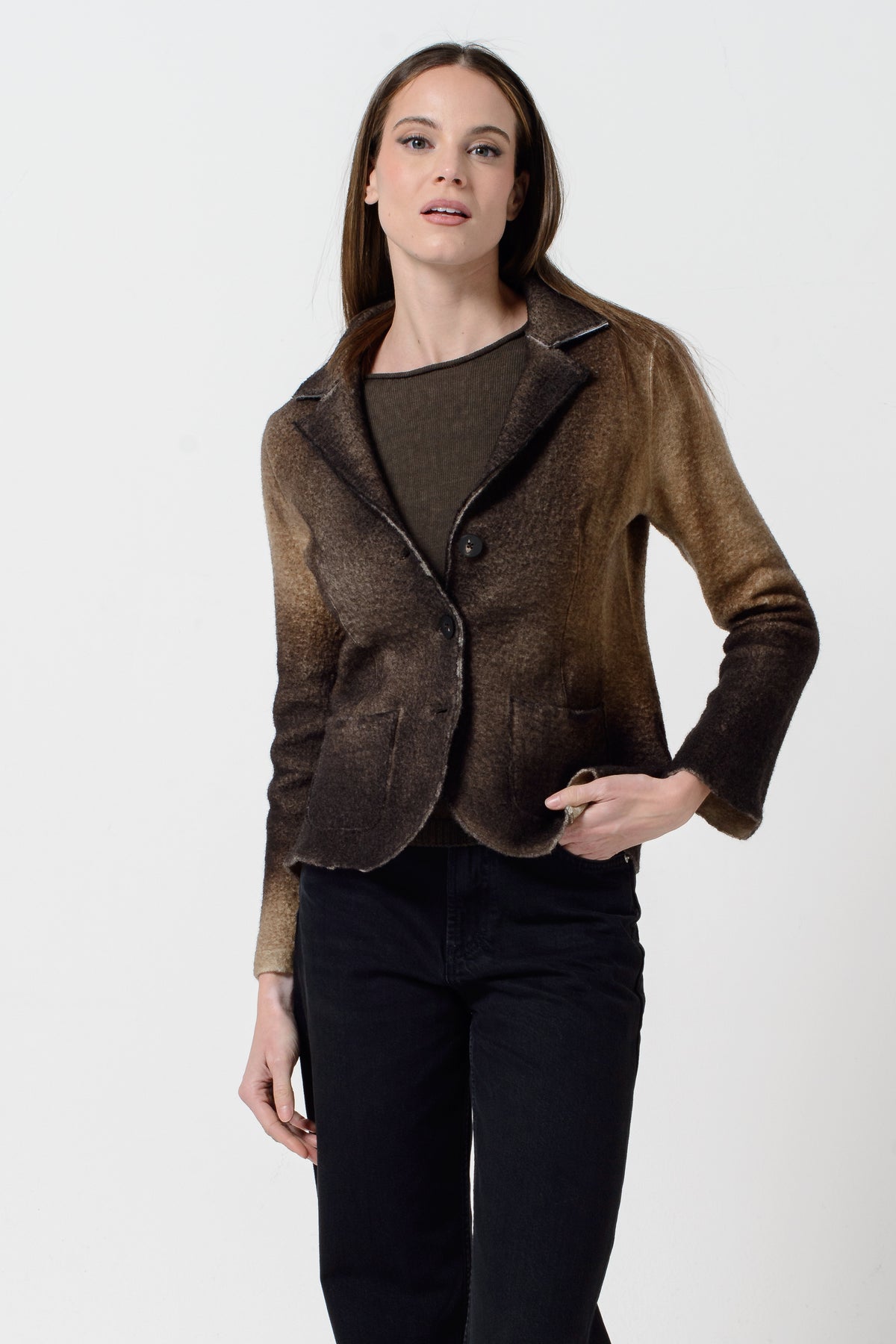 Evie Blazer Tasty Shades - Noisette