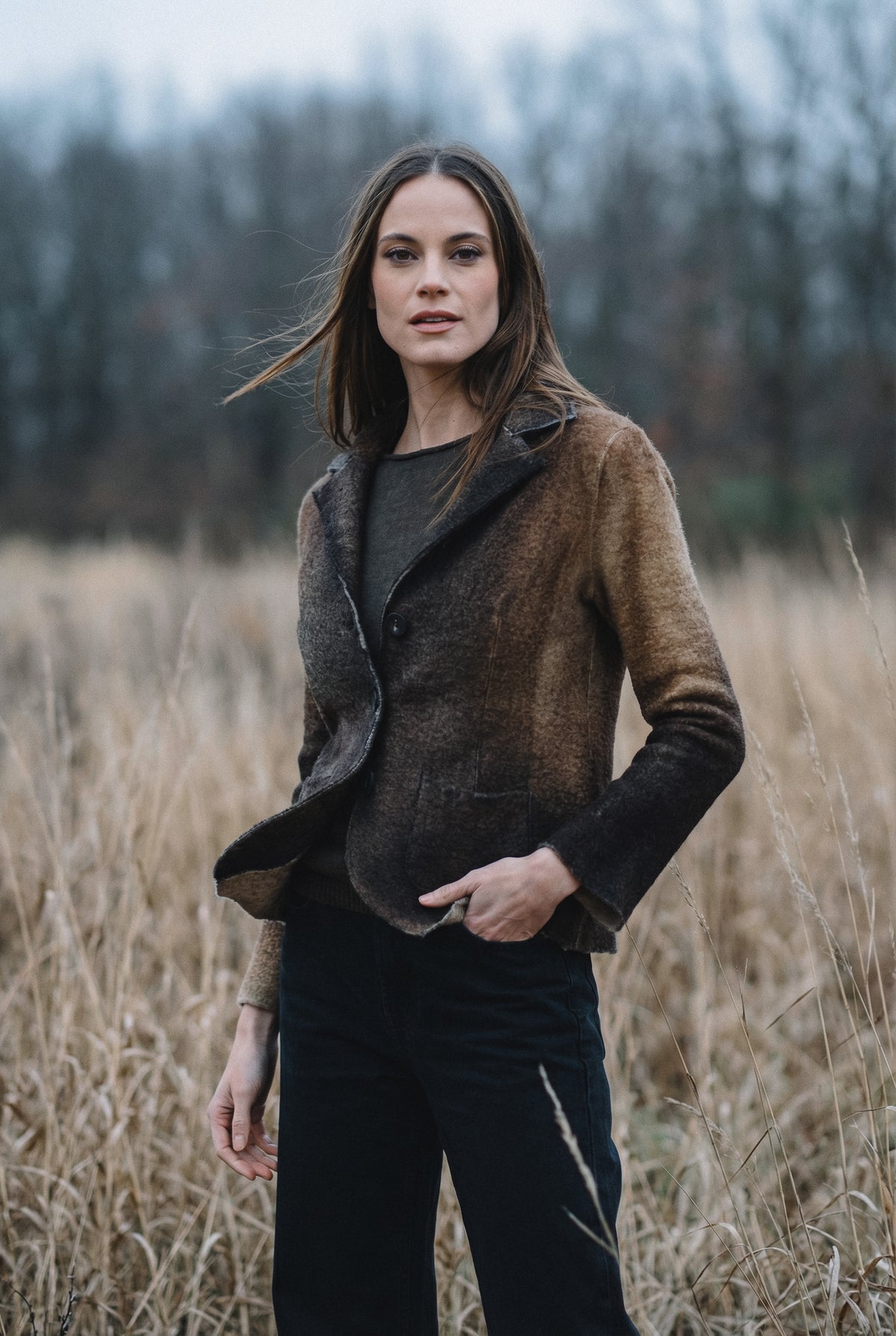 Evie Blazer Tasty Shades - Noisette