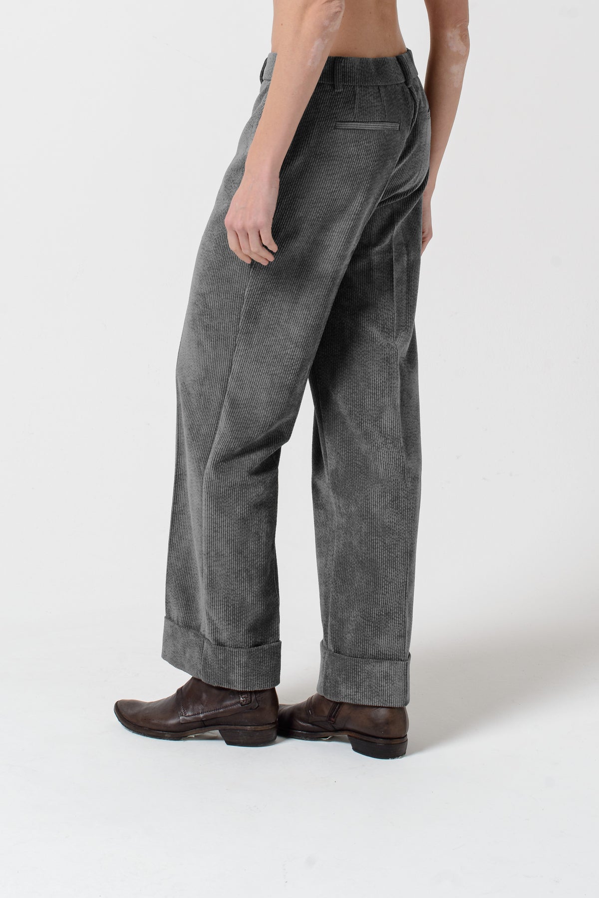 Tilda Corduroy Pants - Grigio