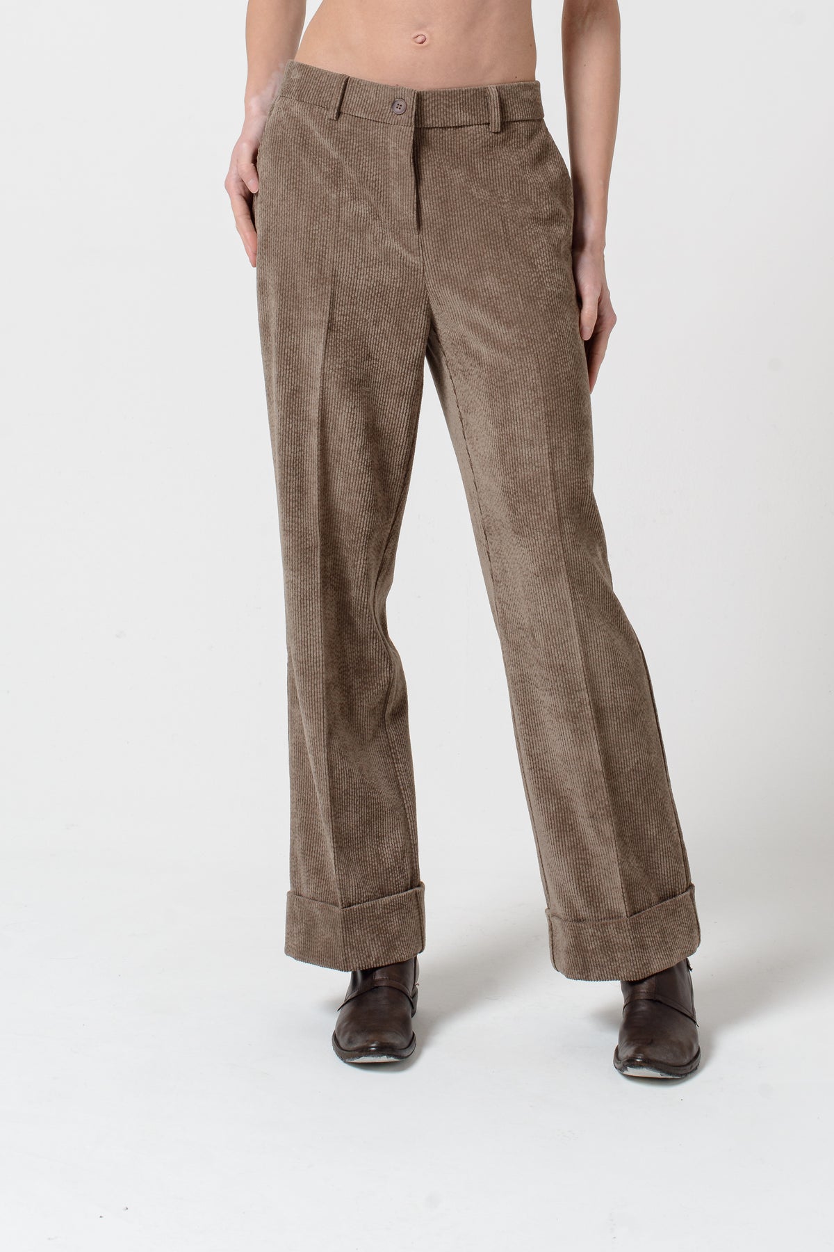 Tilda Corduroy Pants - Fango
