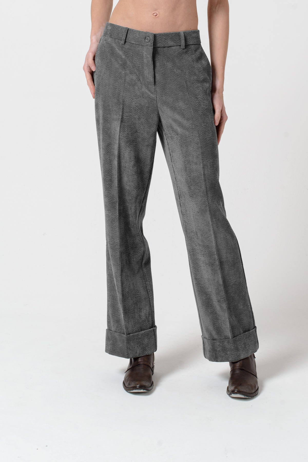 Tilda Corduroy Pants - Grigio