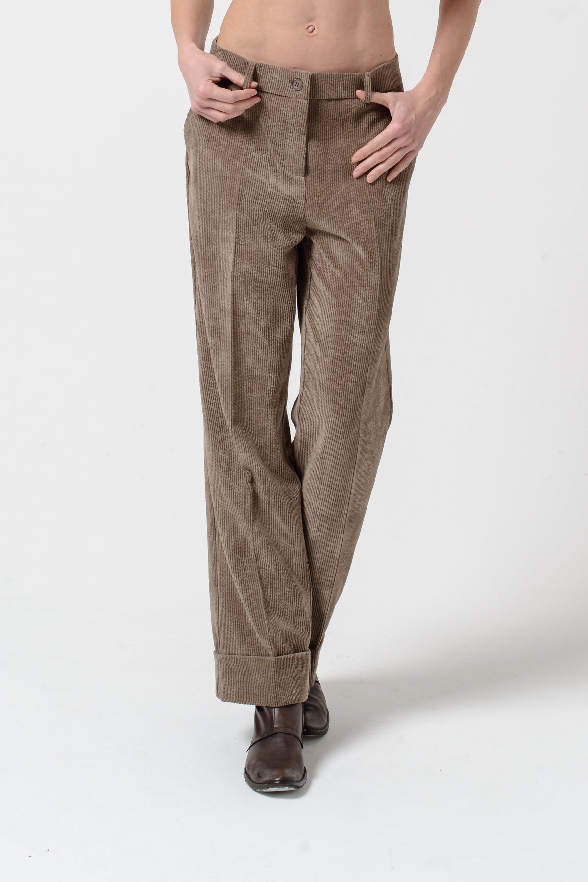 Tilda Corduroy Pants - Fango