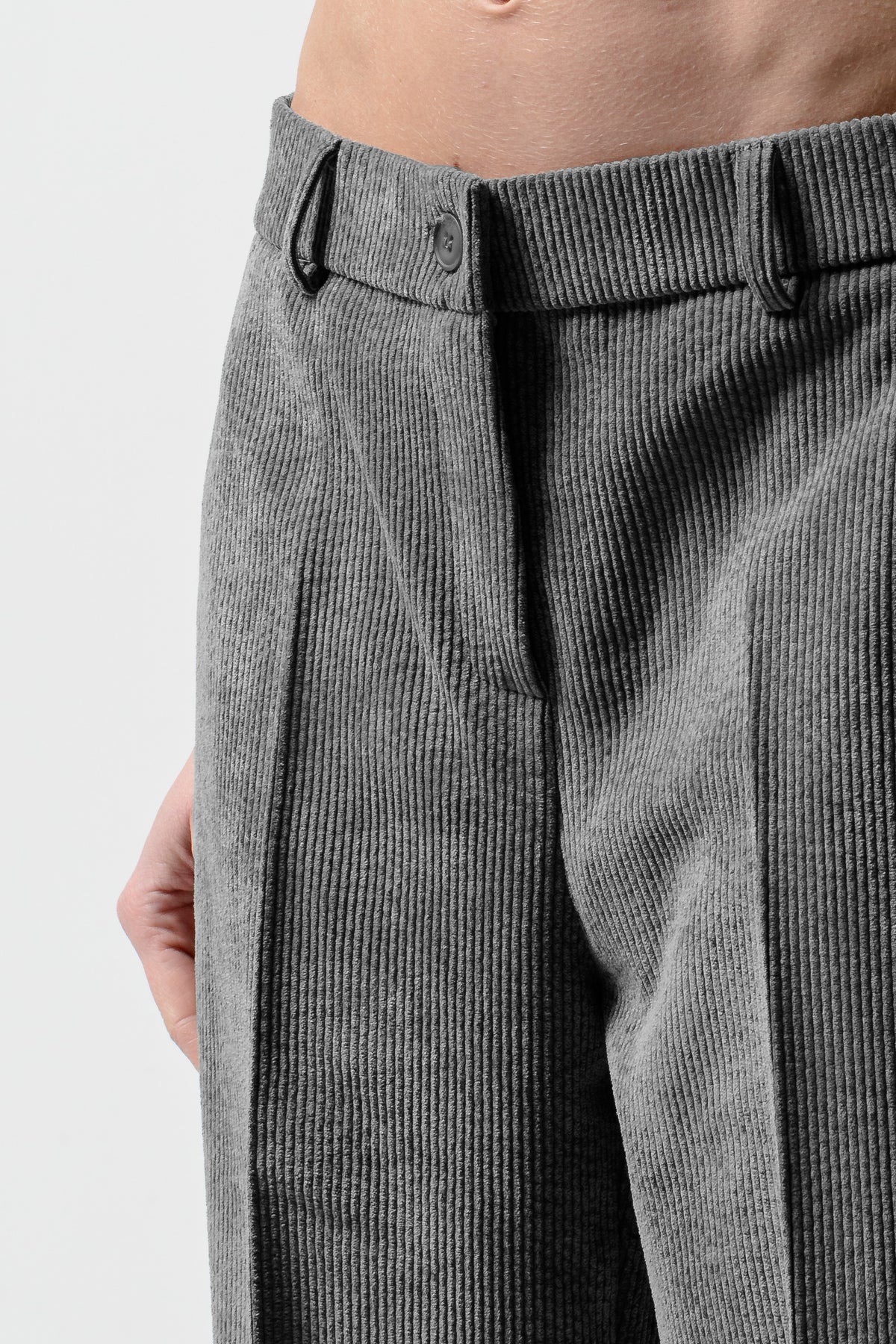 Tilda Corduroy Pants - Grigio