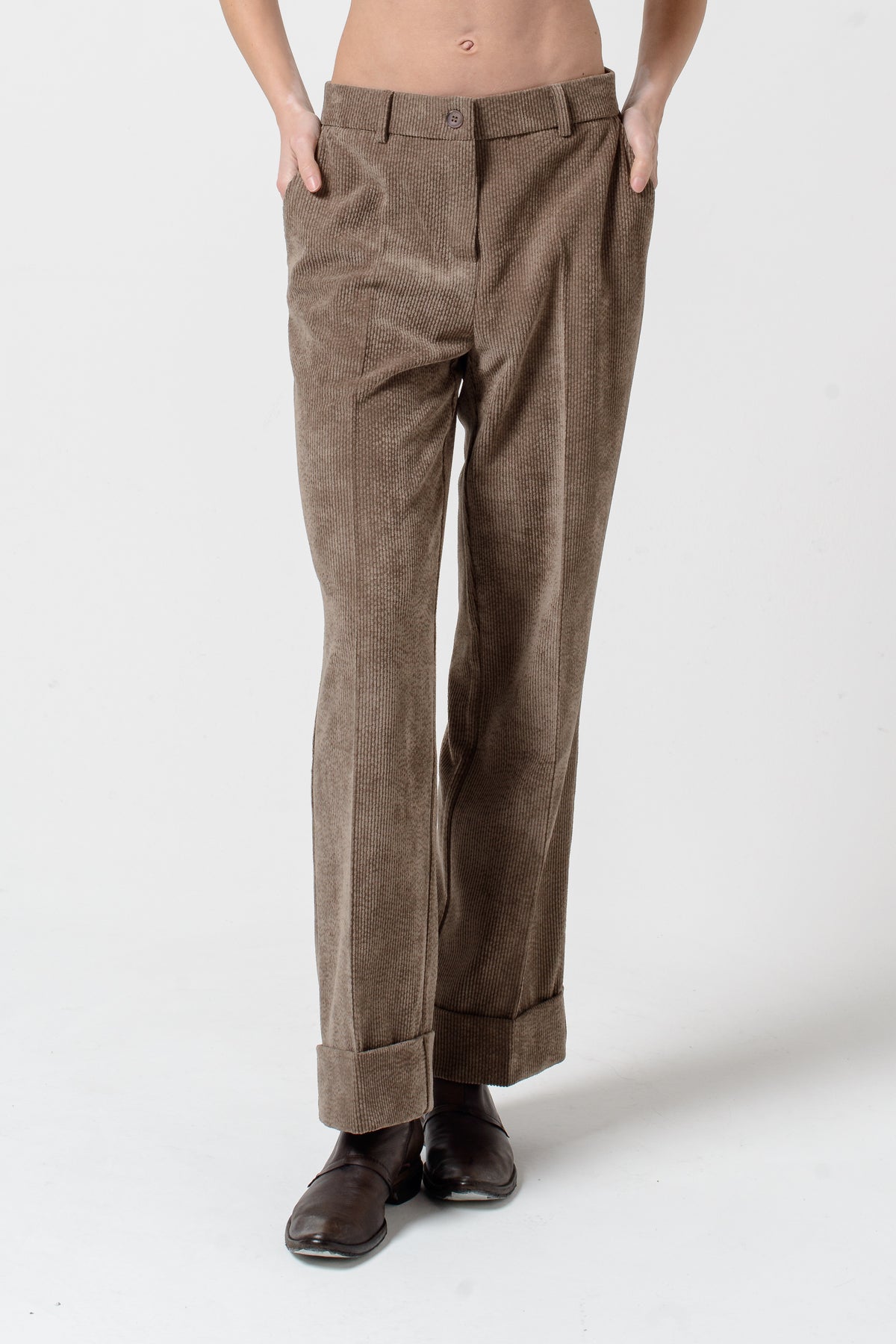 Tilda Corduroy Pants - Fango