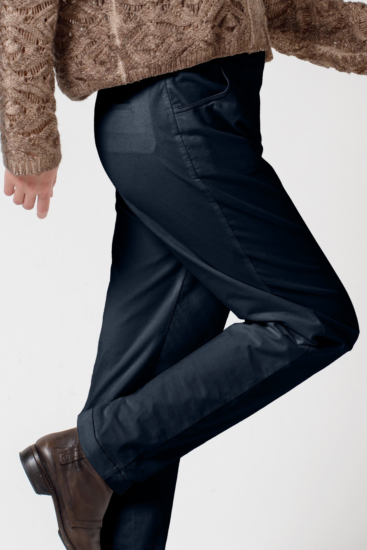 Frida Cotton Velvet Pants - Abyss
