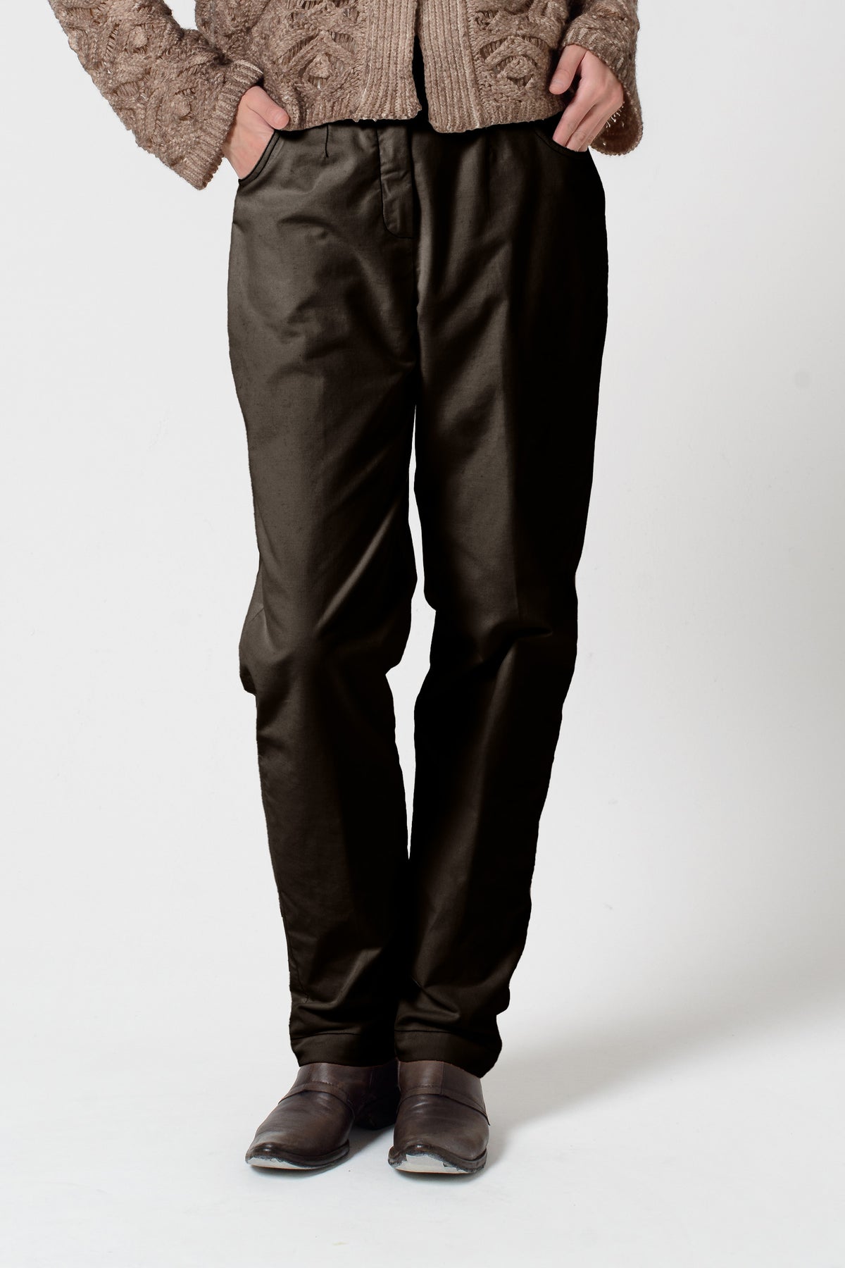Frida Cotton Velvet Pants - Cliff
