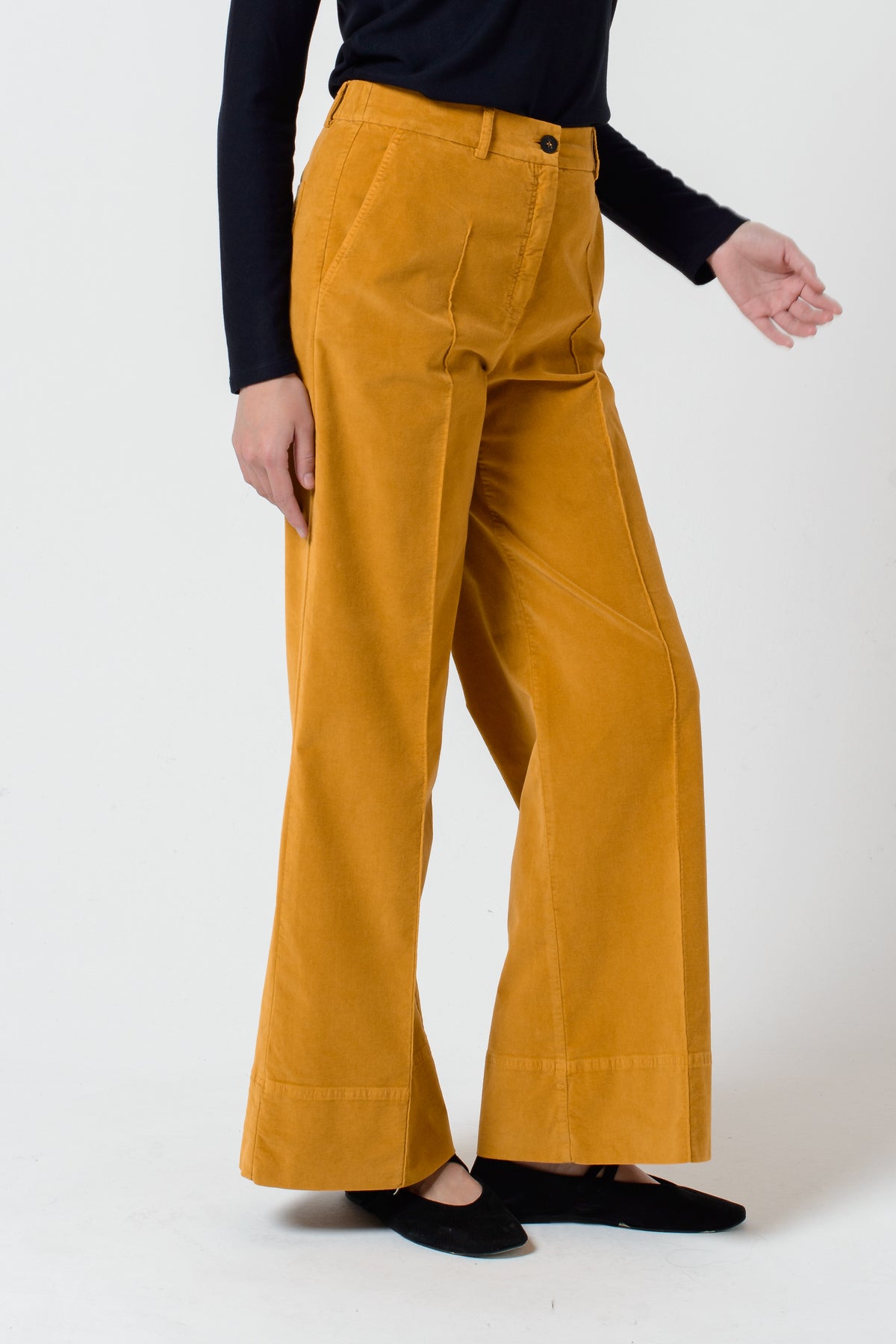 Guenda Cotton Velvet Pants - Mello