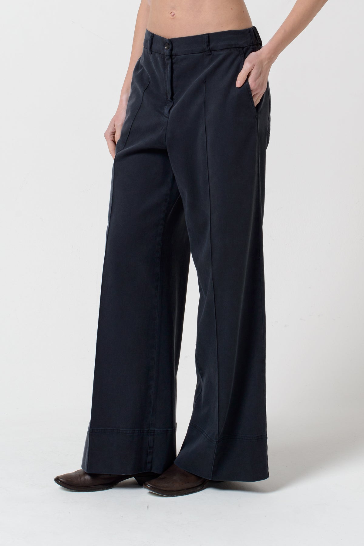 Guenda Gabardine Pants - Abyss