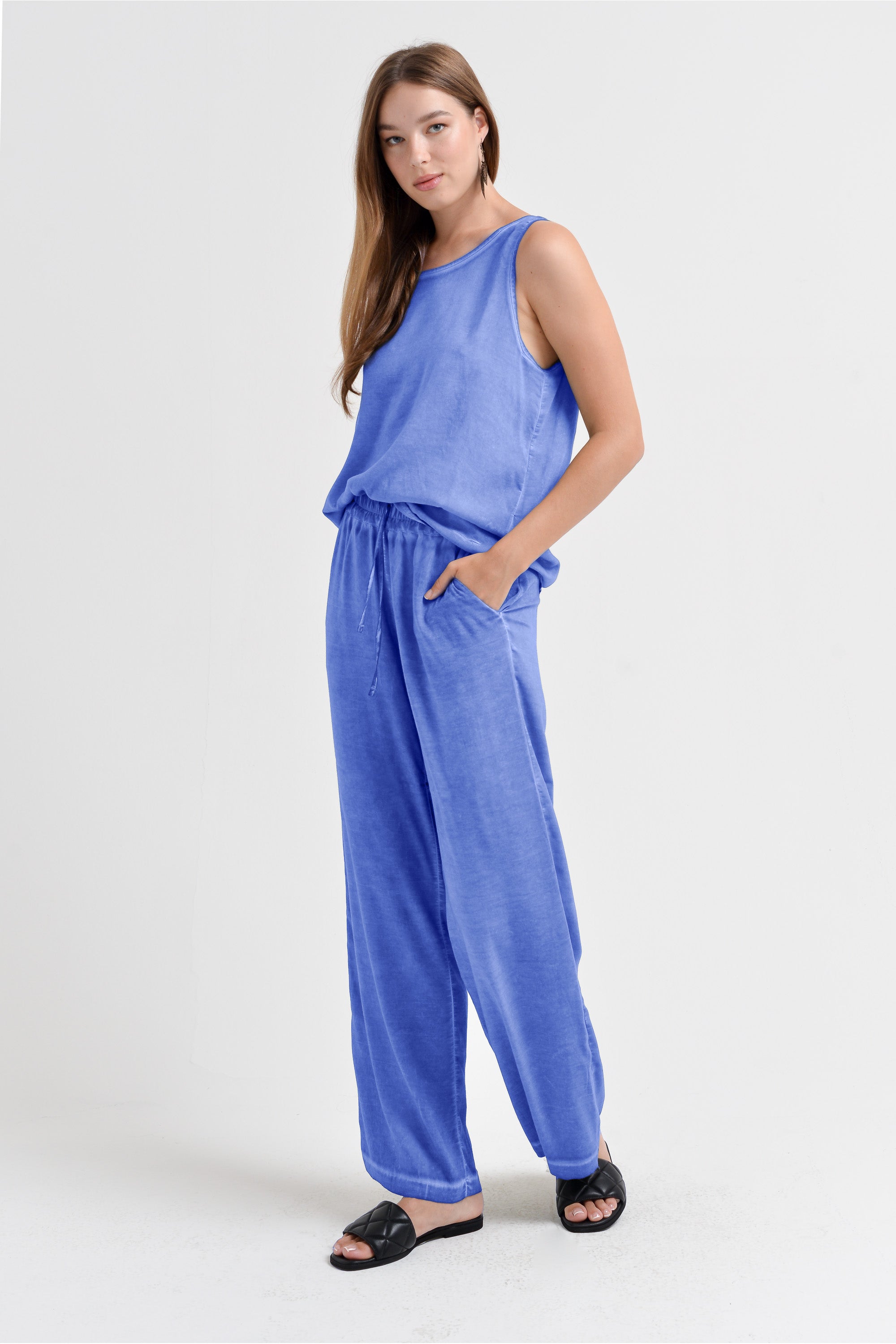 Billow Viscose Slacks - Bay