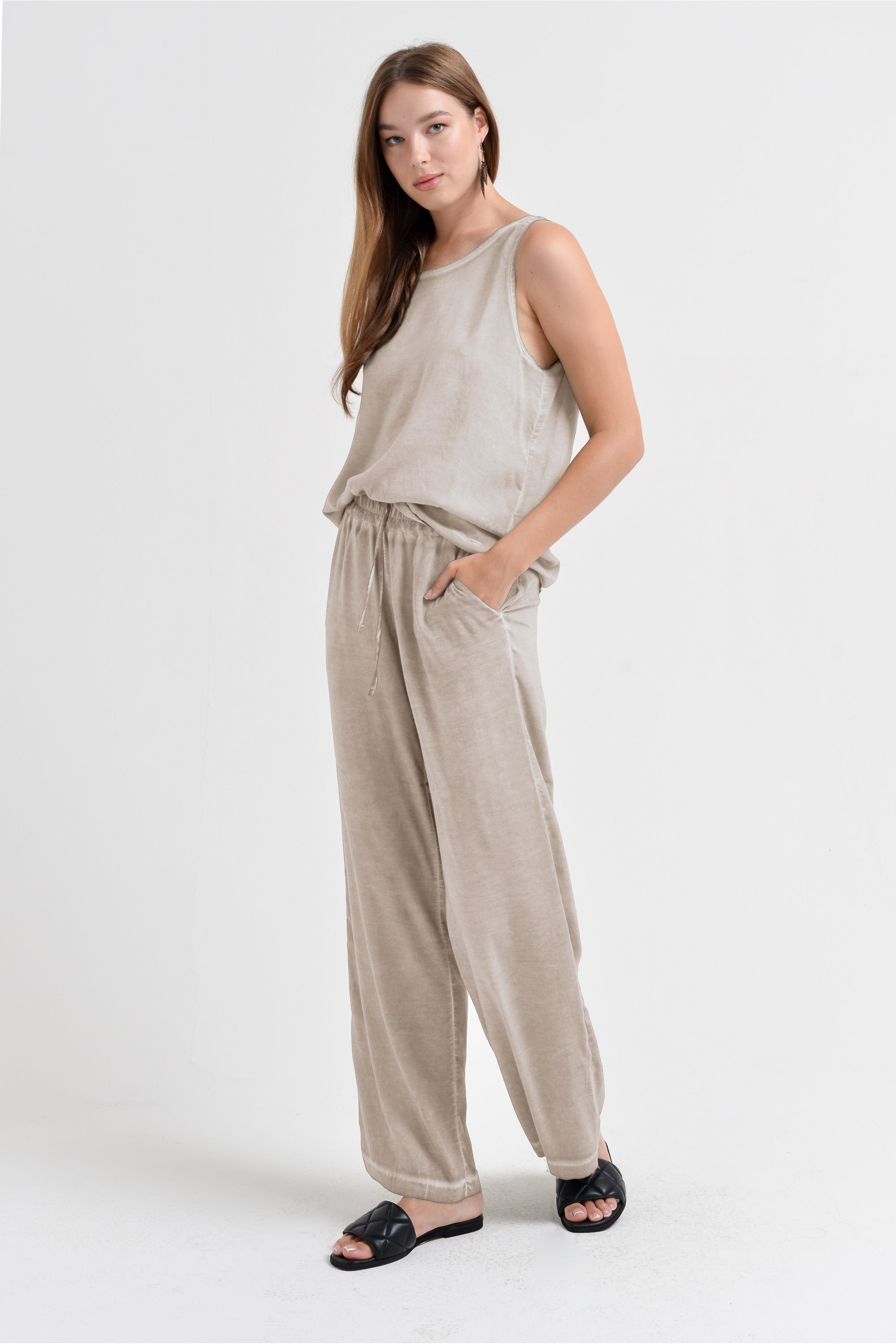 Billow Viscose Slacks - Canapa