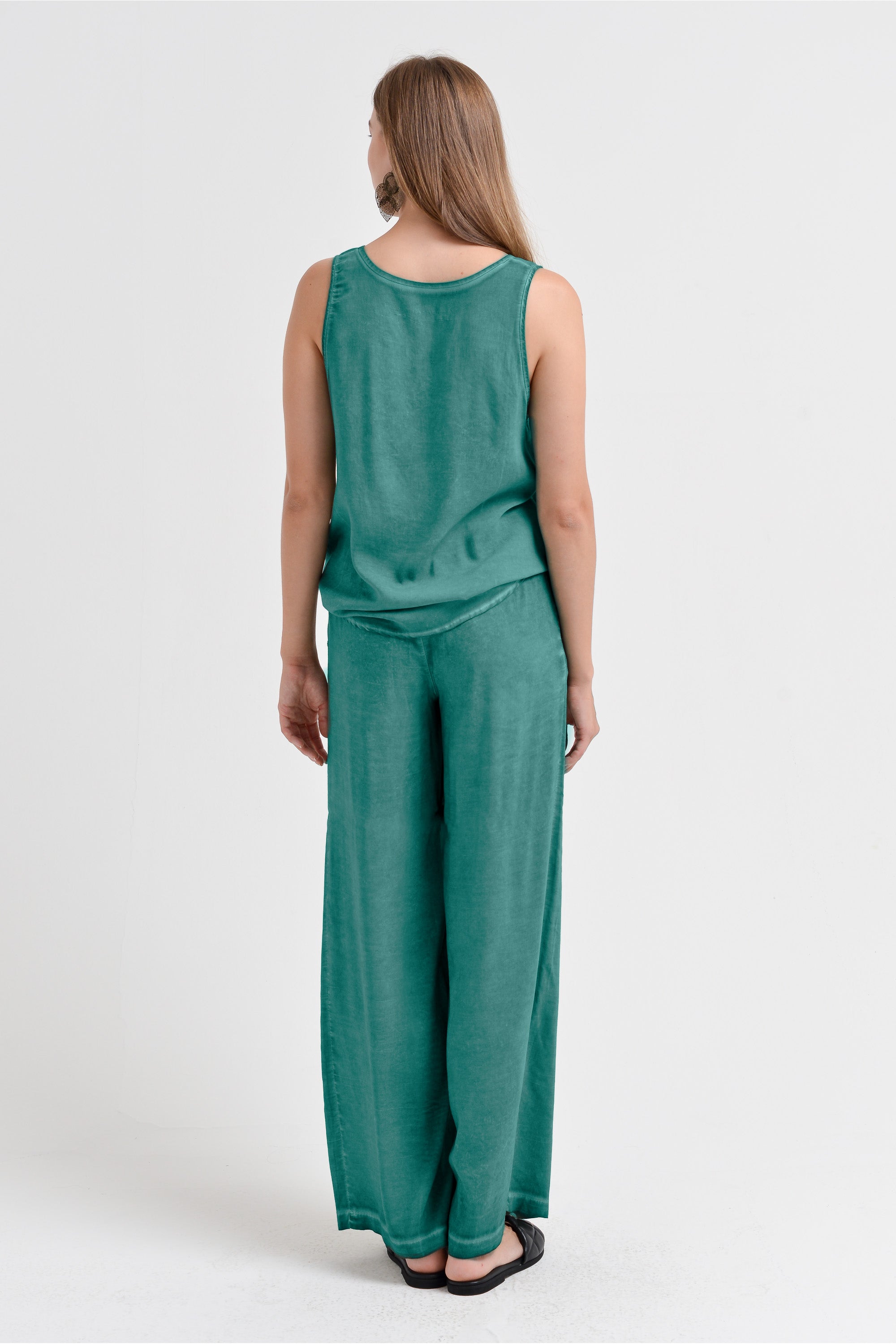 Billow Viscose Slacks - Bahama