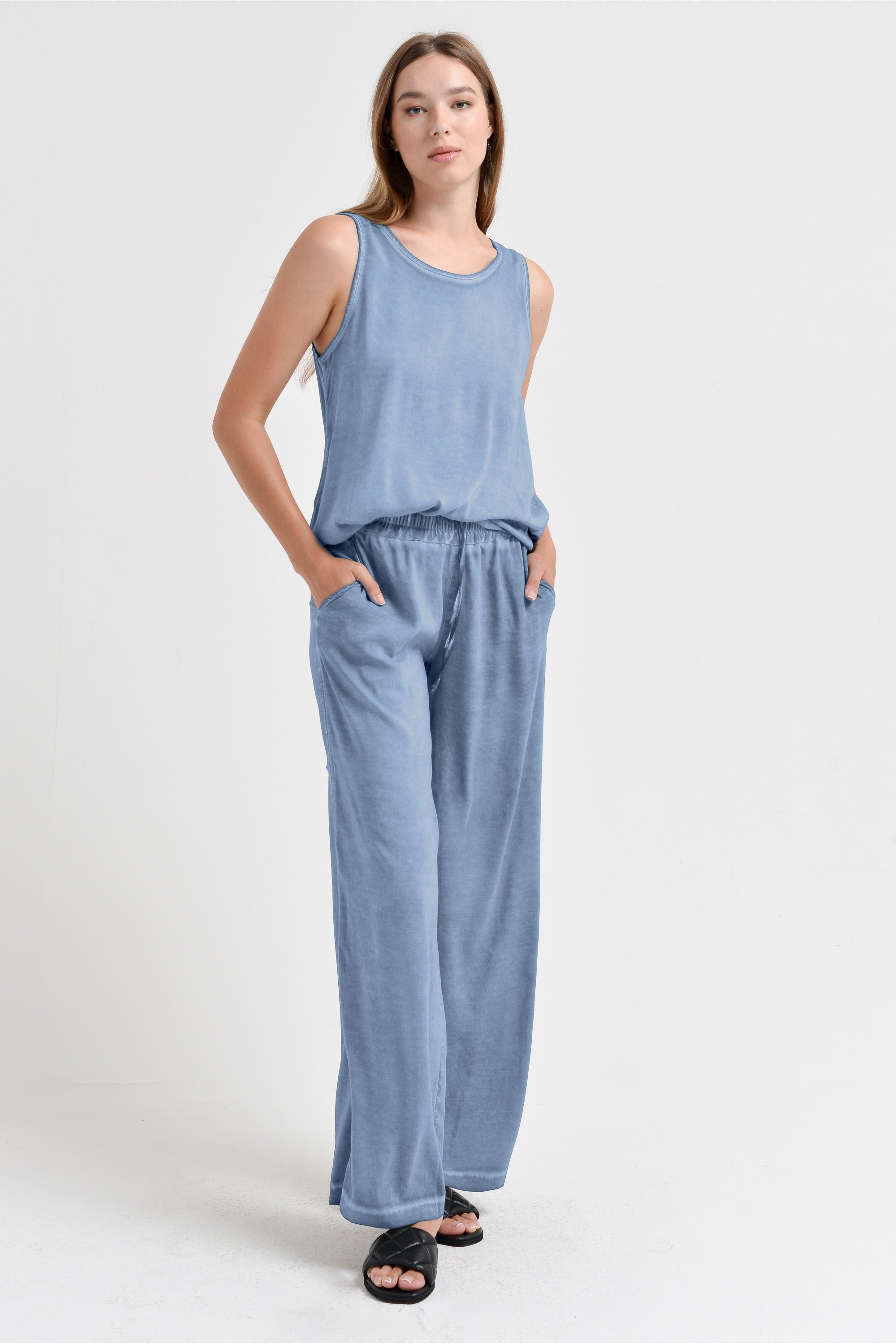 Billow Viscose Slacks - Polar