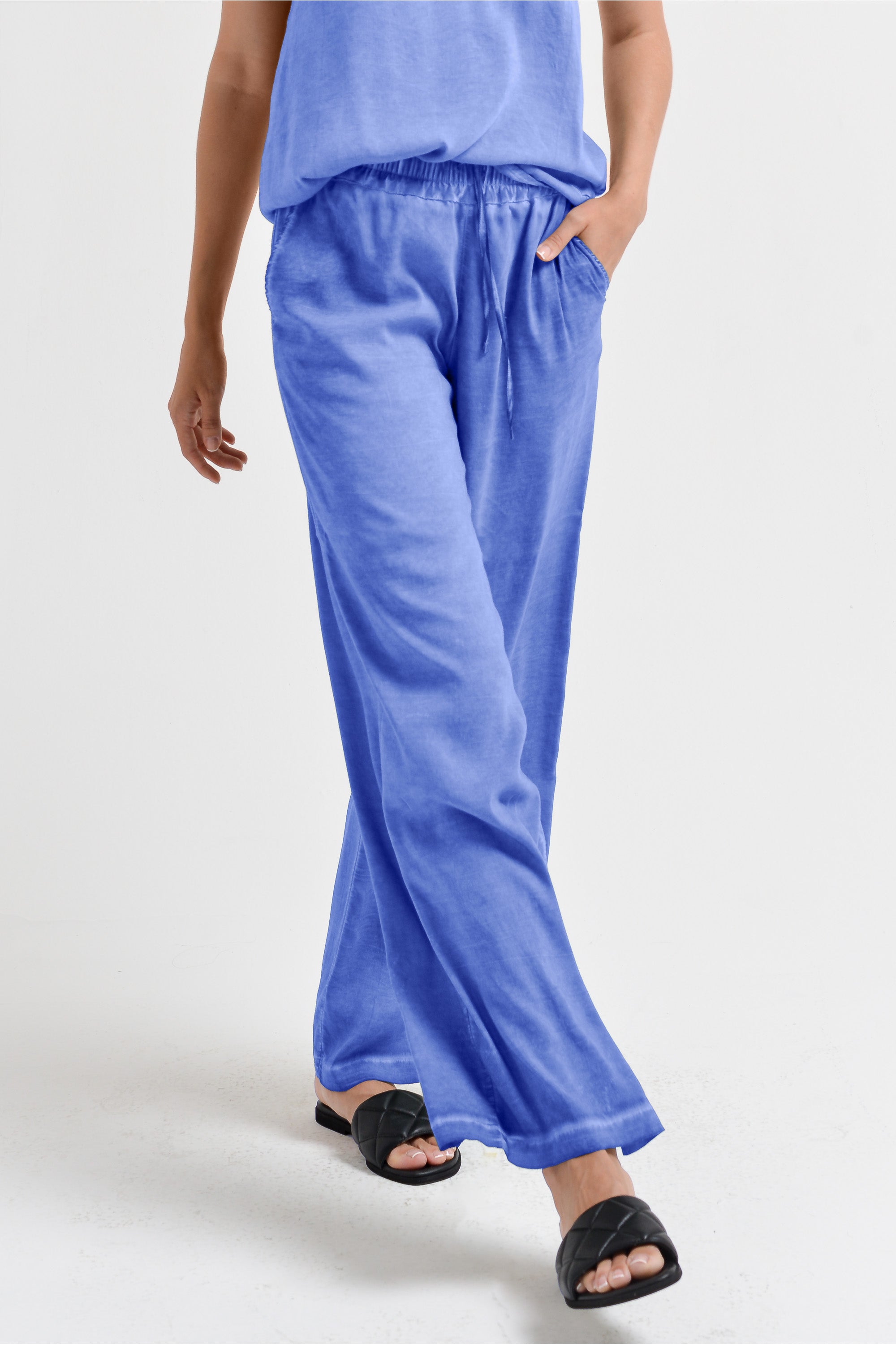 Billow Viscose Slacks - Bay