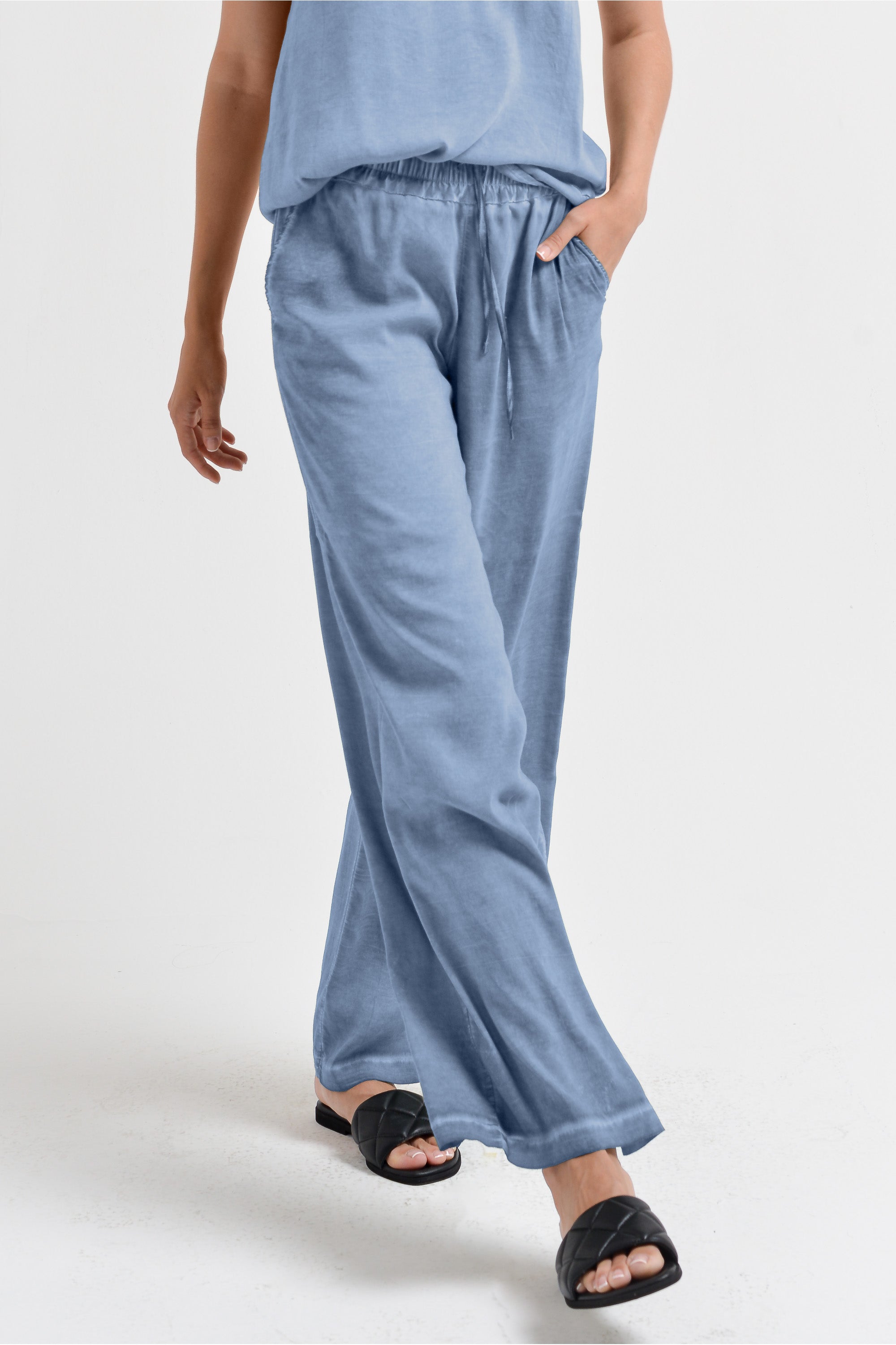 Billow Viscose Slacks - Polar