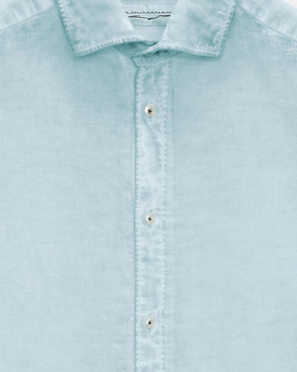 Cotton voile shirt, close up