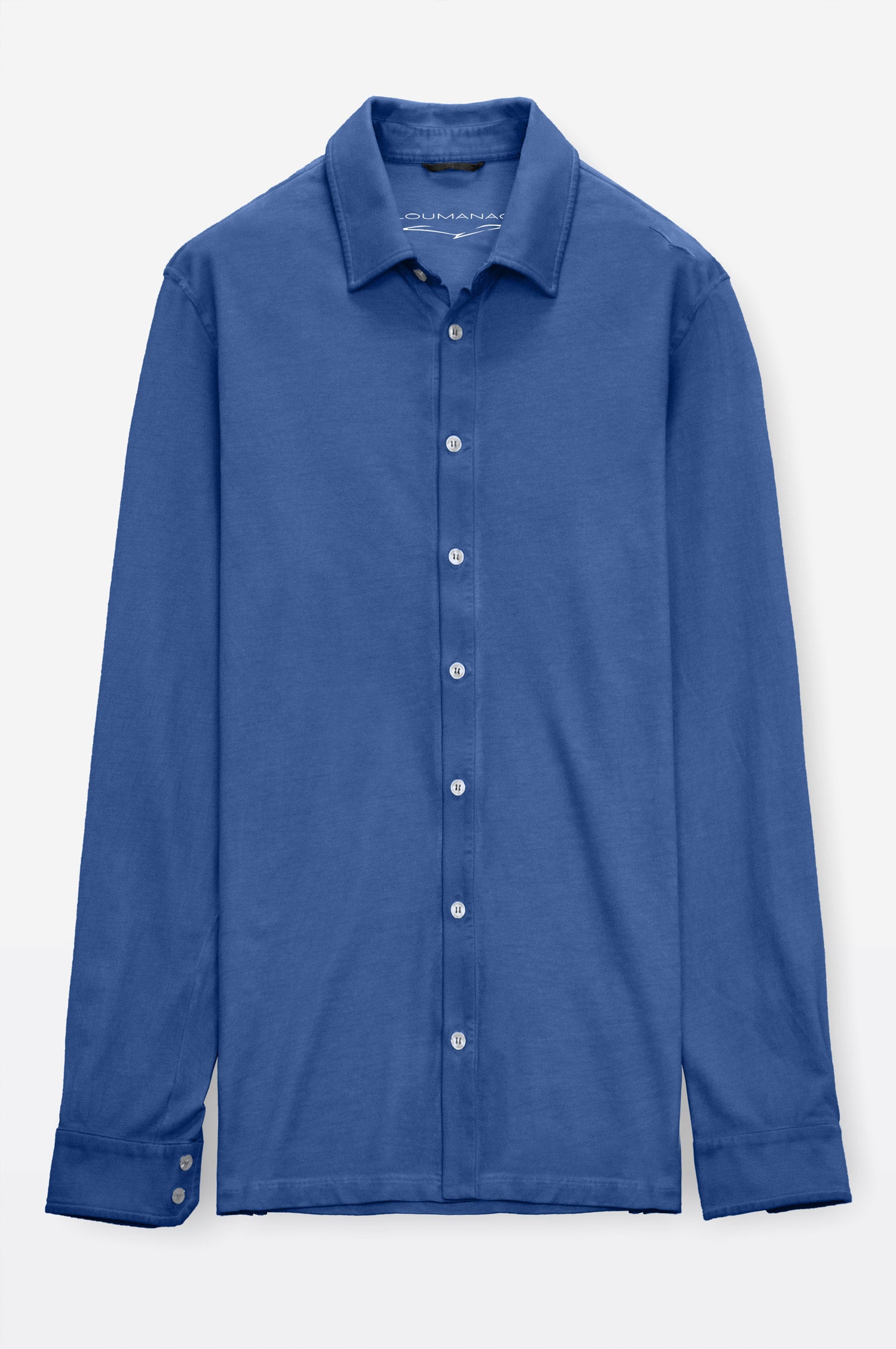 Cotton Pique Shirt - Pacific