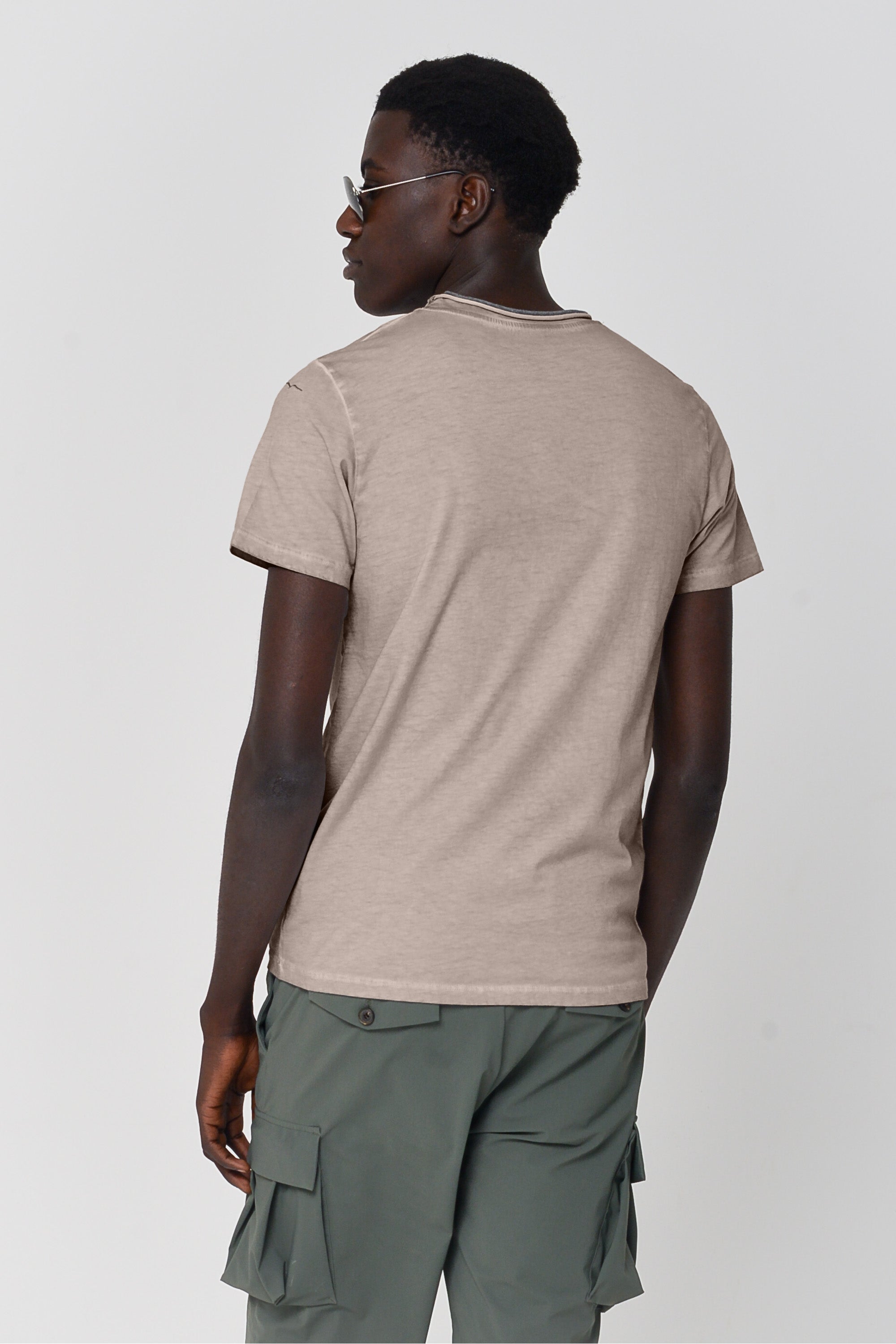 Contrast Detail T-Shirt - Corda