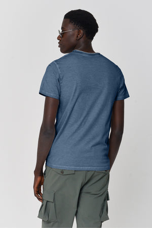 Contrast Detail T-Shirt - Jeans
