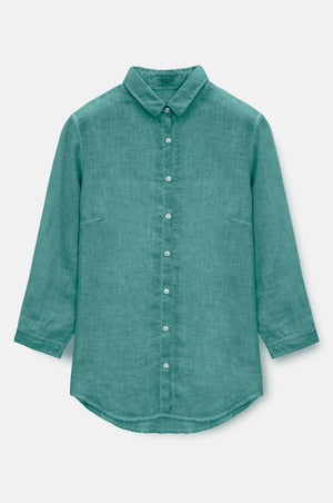 Valerie Shirt in Linen - Bahama