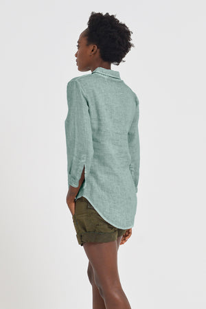 Valerie Shirt in Linen - Shark