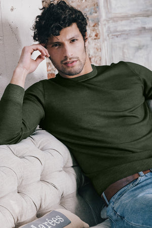 Maglia Girocollo di Merino Gills - Foresta