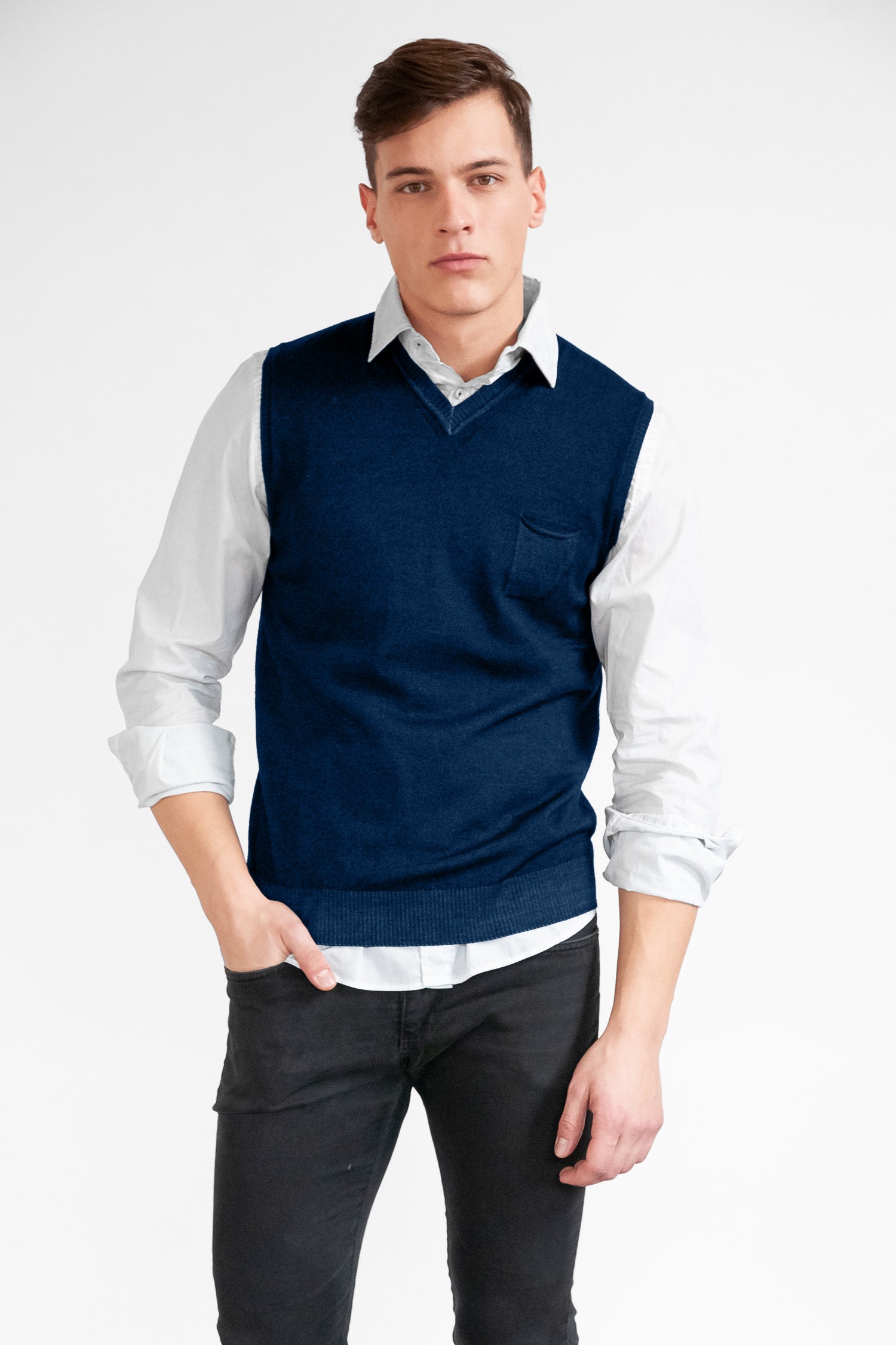 Mey Merino Vest - Navy