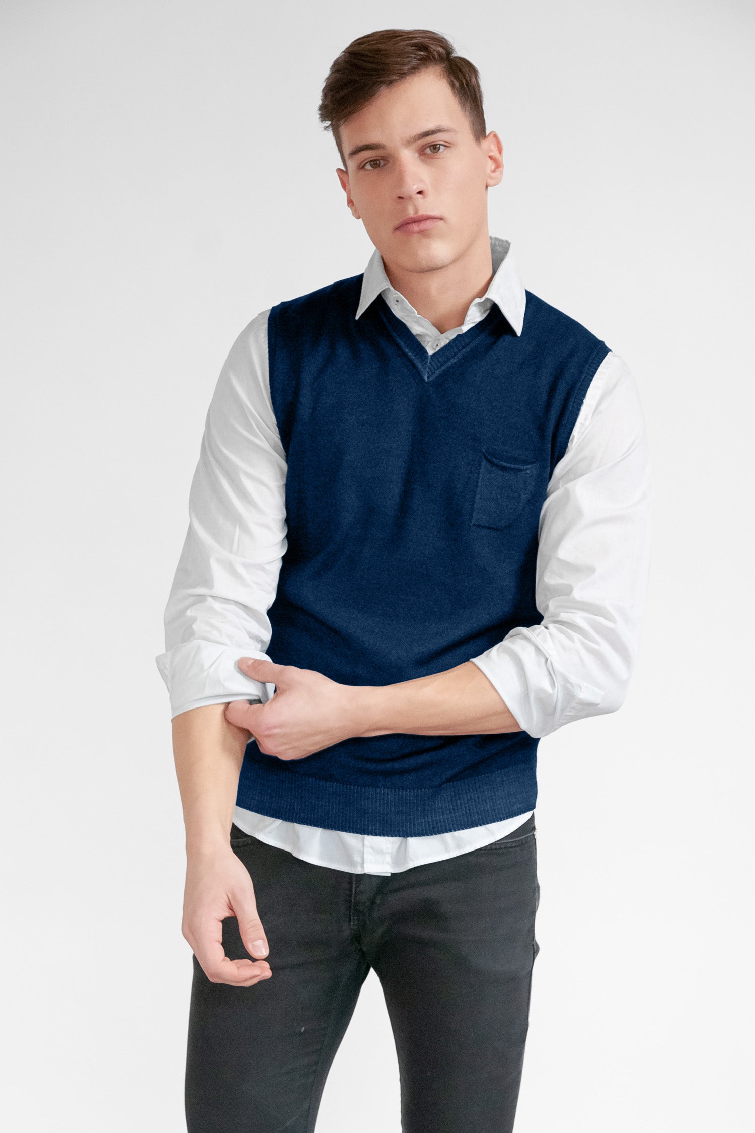Mey Merino Vest - Navy