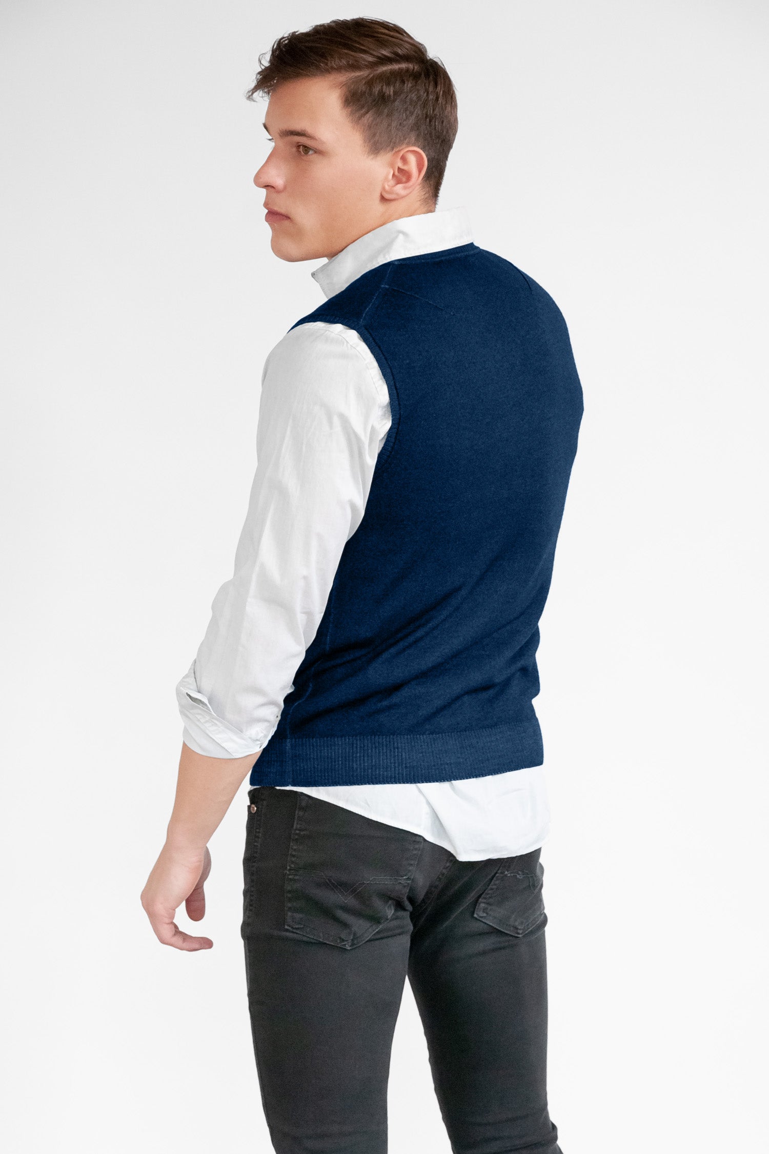 Mey Merino Vest - Navy