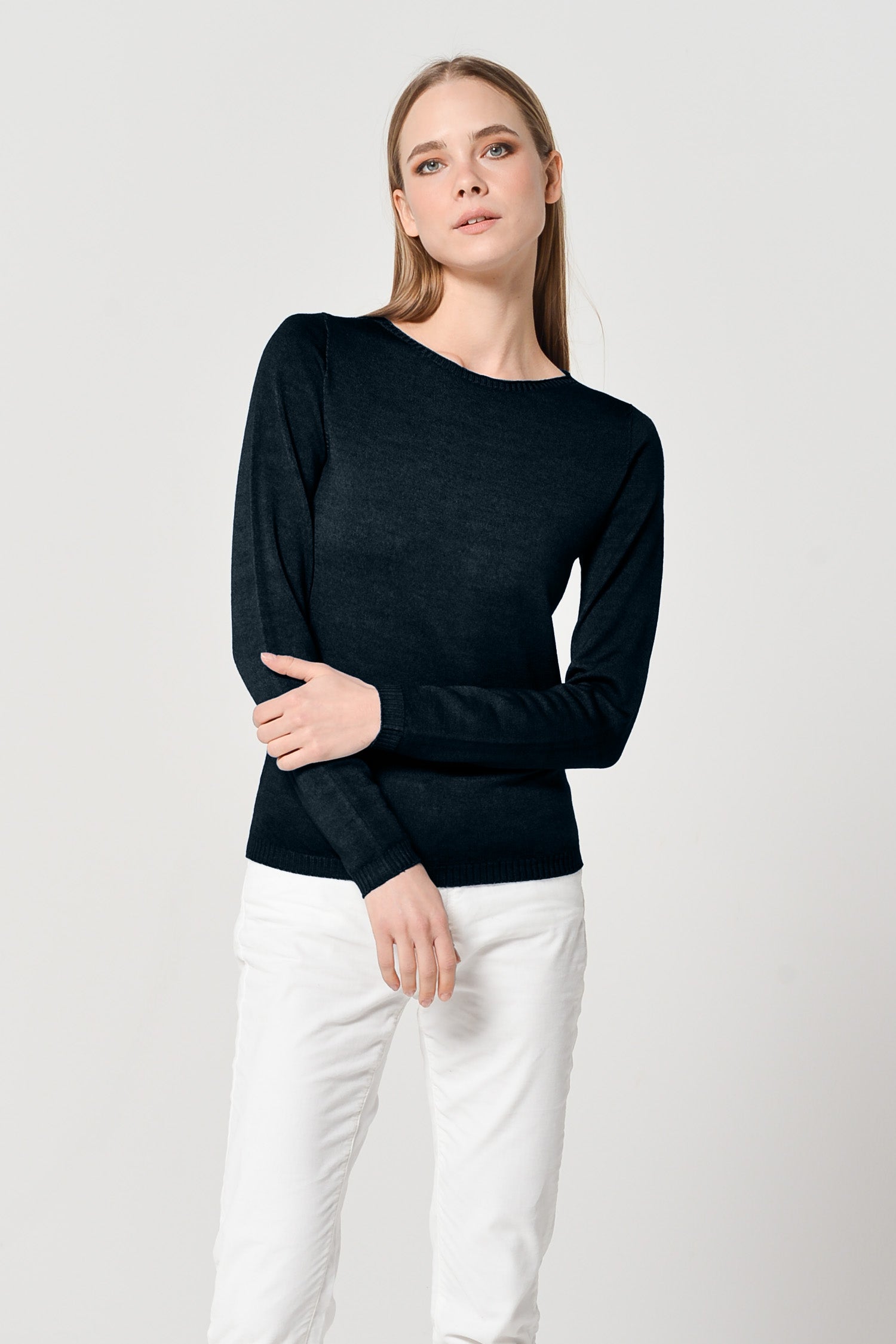 Melvich Crew Neck Sweater - Abyss
