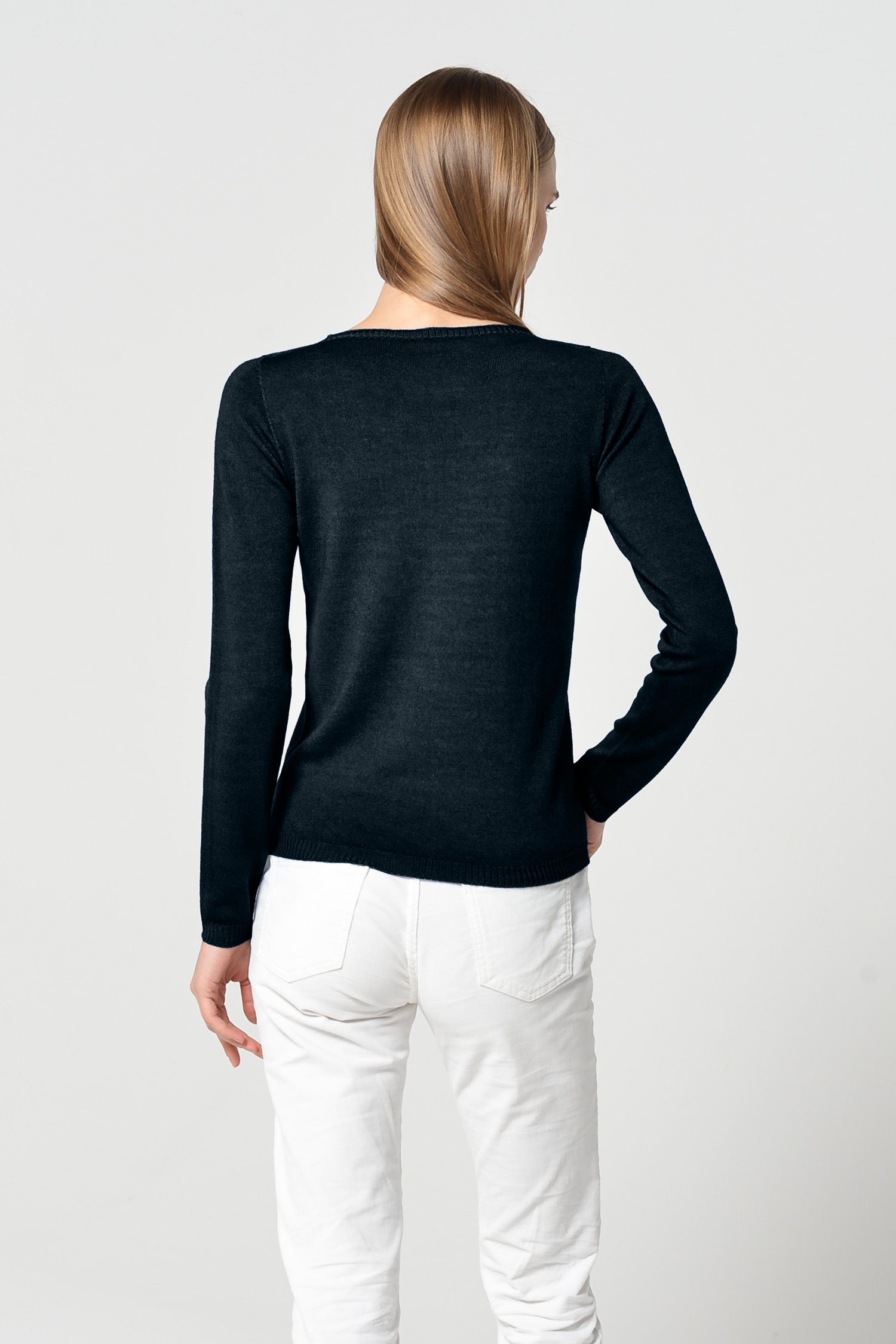 Melvich Crew Neck Sweater - Abyss