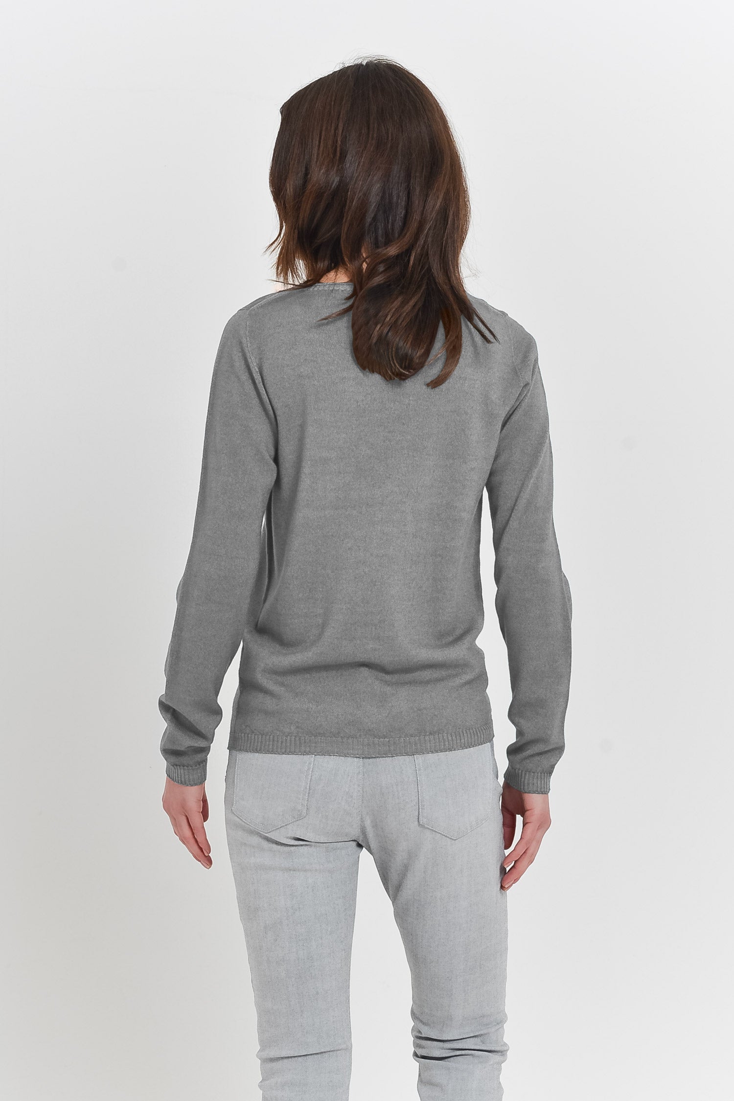 Melvich Crew Neck Sweater - Granite