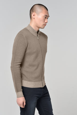 Tanar Breakers Cashmere Blend Full Zip Sweater