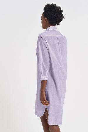Midi Length Voile Tunic - Mauve