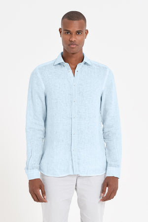 Camicia Lino Relaxed Fit - Anice