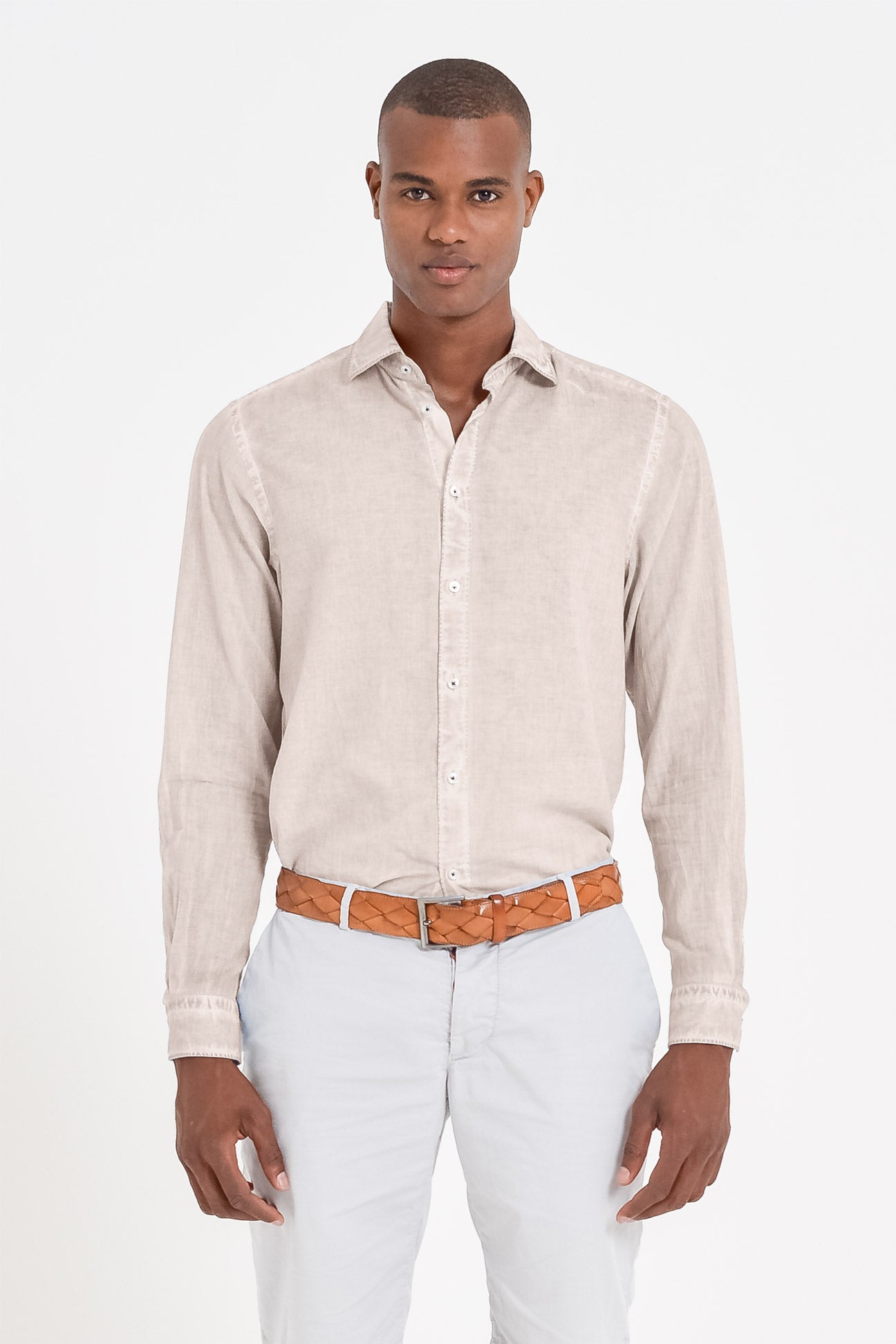 Relaxed Fit Cotton Voile Shirt - Canapa