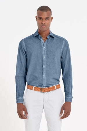 Relaxed Fit Cotton Voile Shirt - Jeans