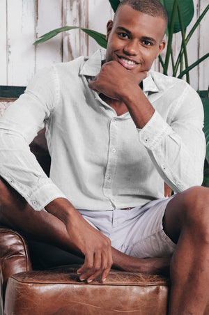Relaxed Fit Cotton Voile Shirt - Marmo