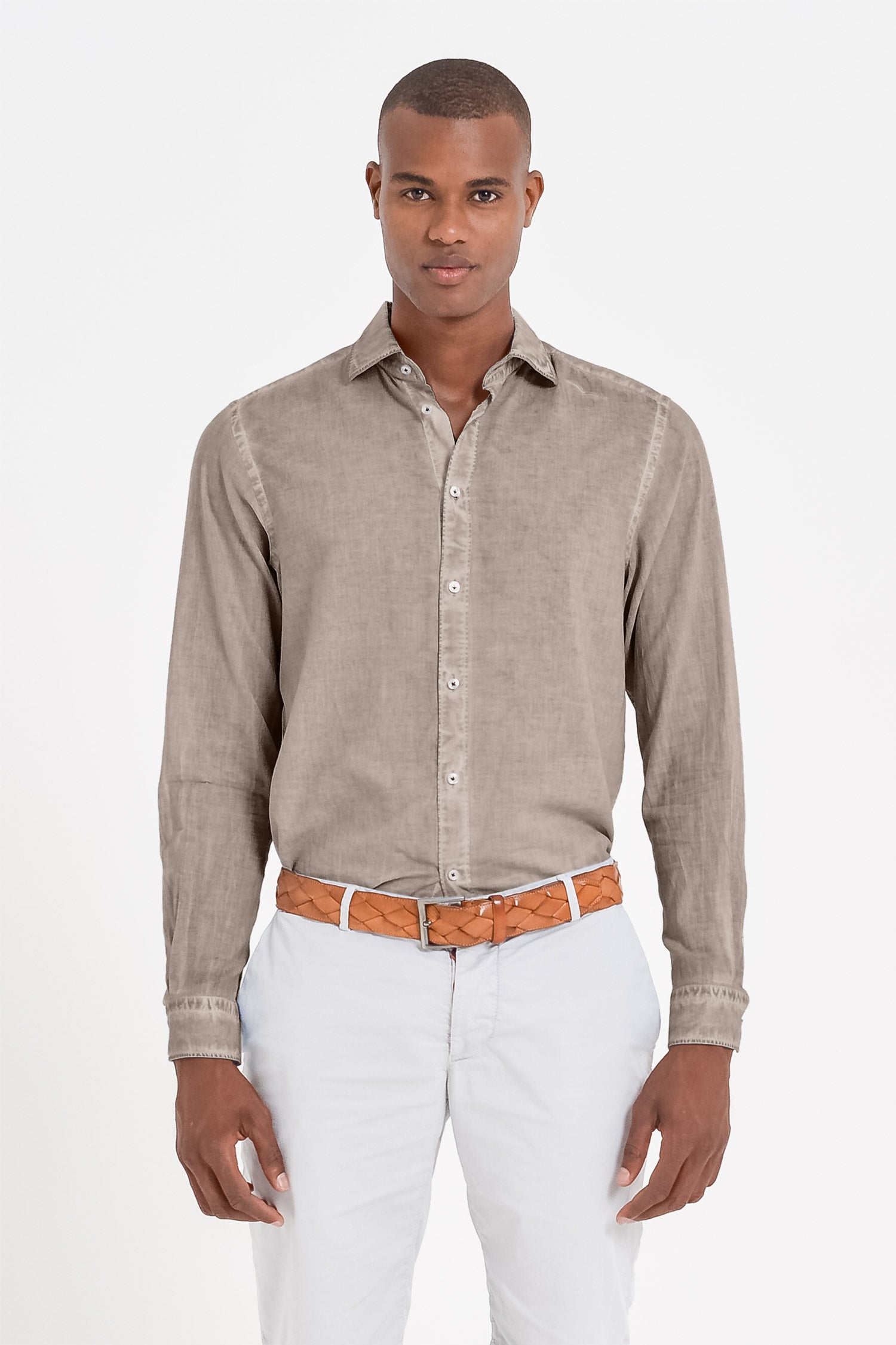 Relaxed Fit Cotton Voile Shirt - Reef