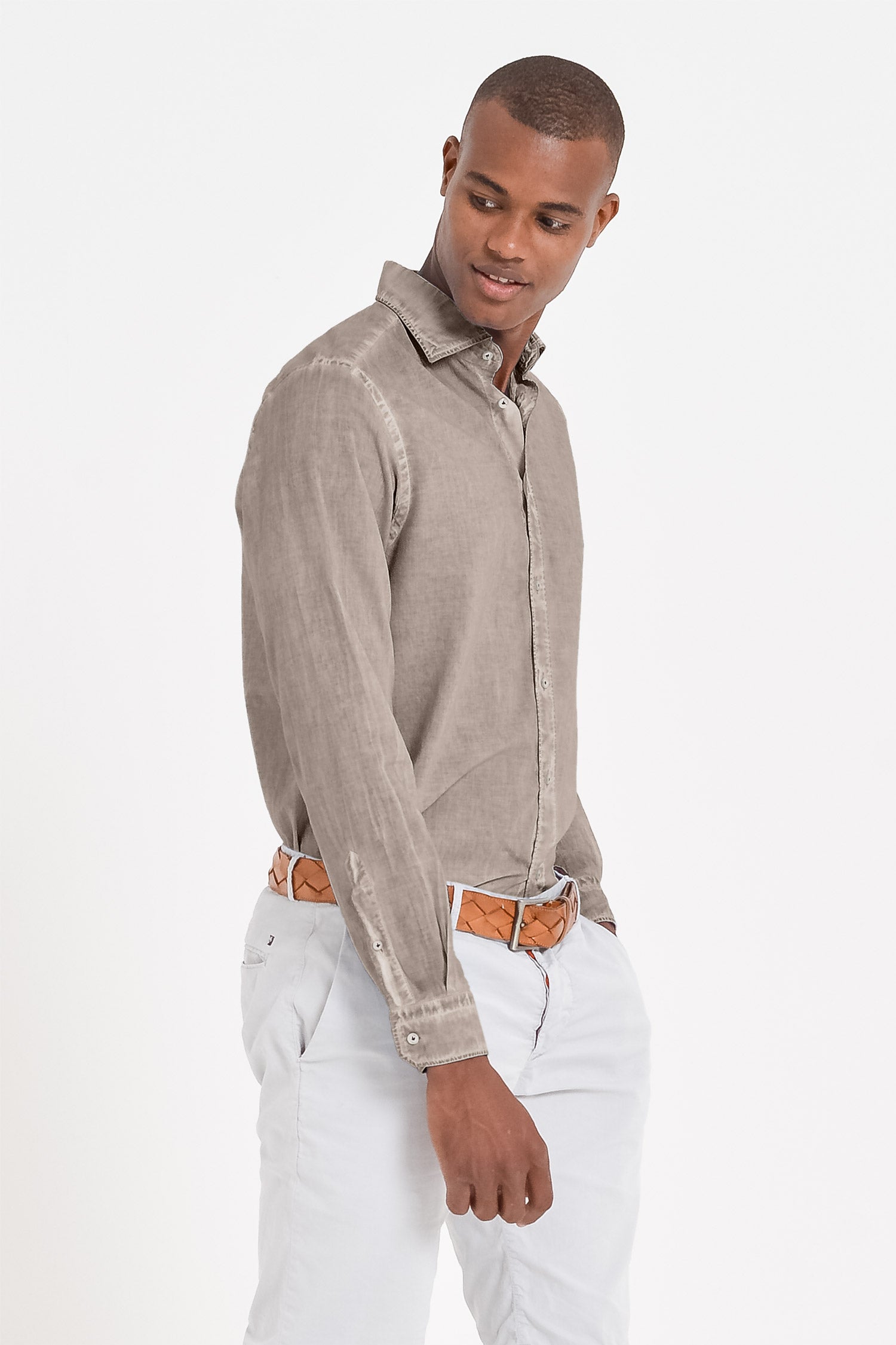 Relaxed Fit Cotton Voile Shirt - Reef