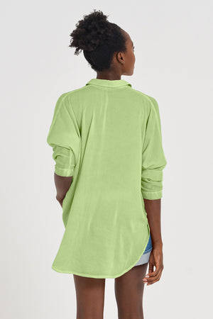 Kimono Polo Shirt - Kiwi