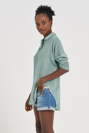Kimono Polo Shirt - Shark