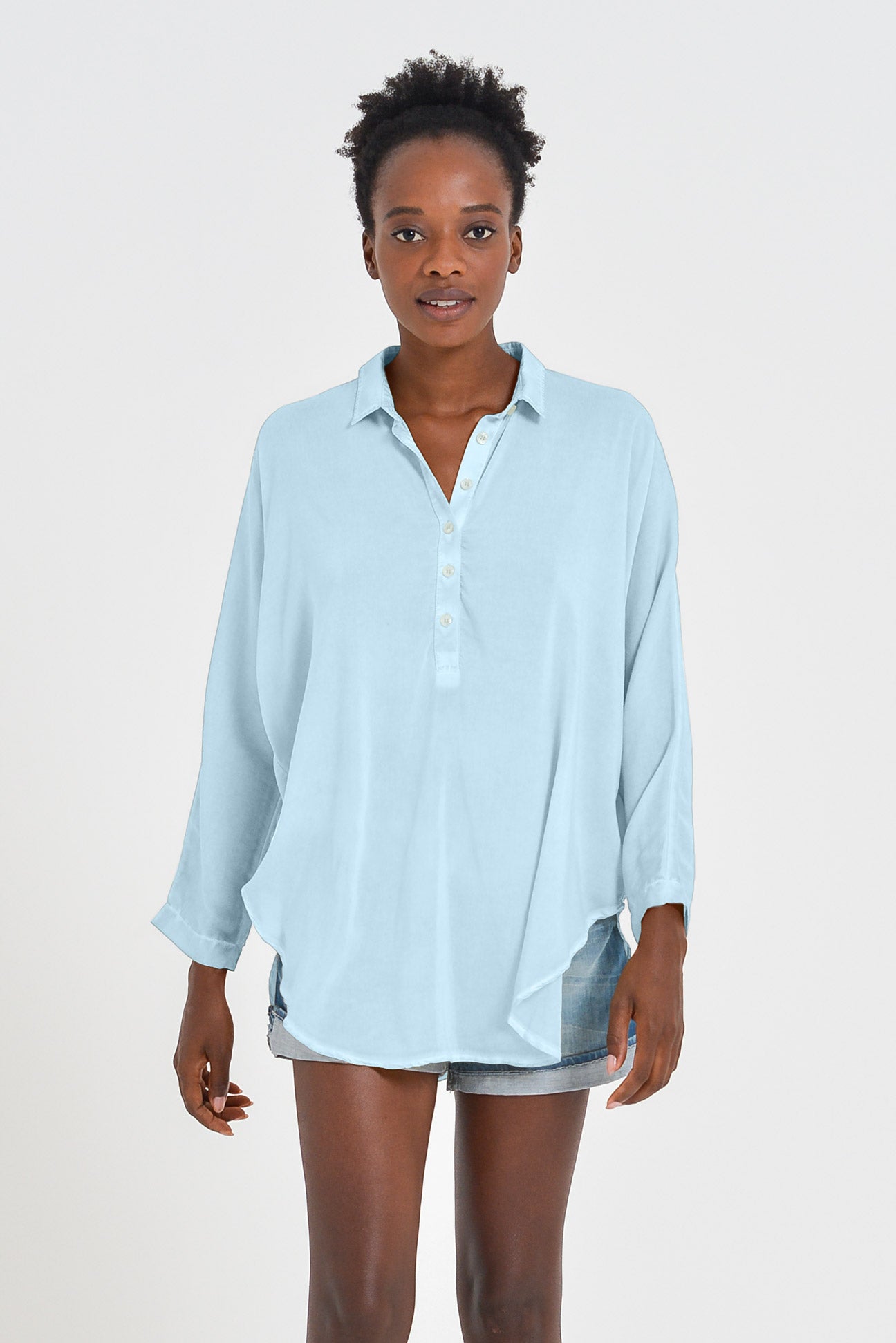 Kimono Polo Shirt - Bora Bora