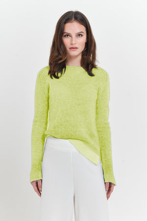Cambus Frost Art Sweater - Lime