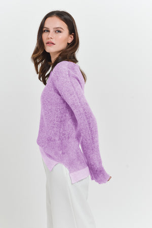 Cambus Frost Art Sweater - Berry