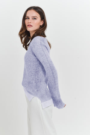 Cambus Frost Art Sweater - Lilac