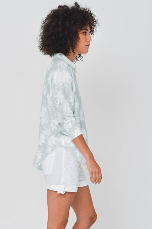 Ollie Blouse in Pineapple Print Linen - Anice