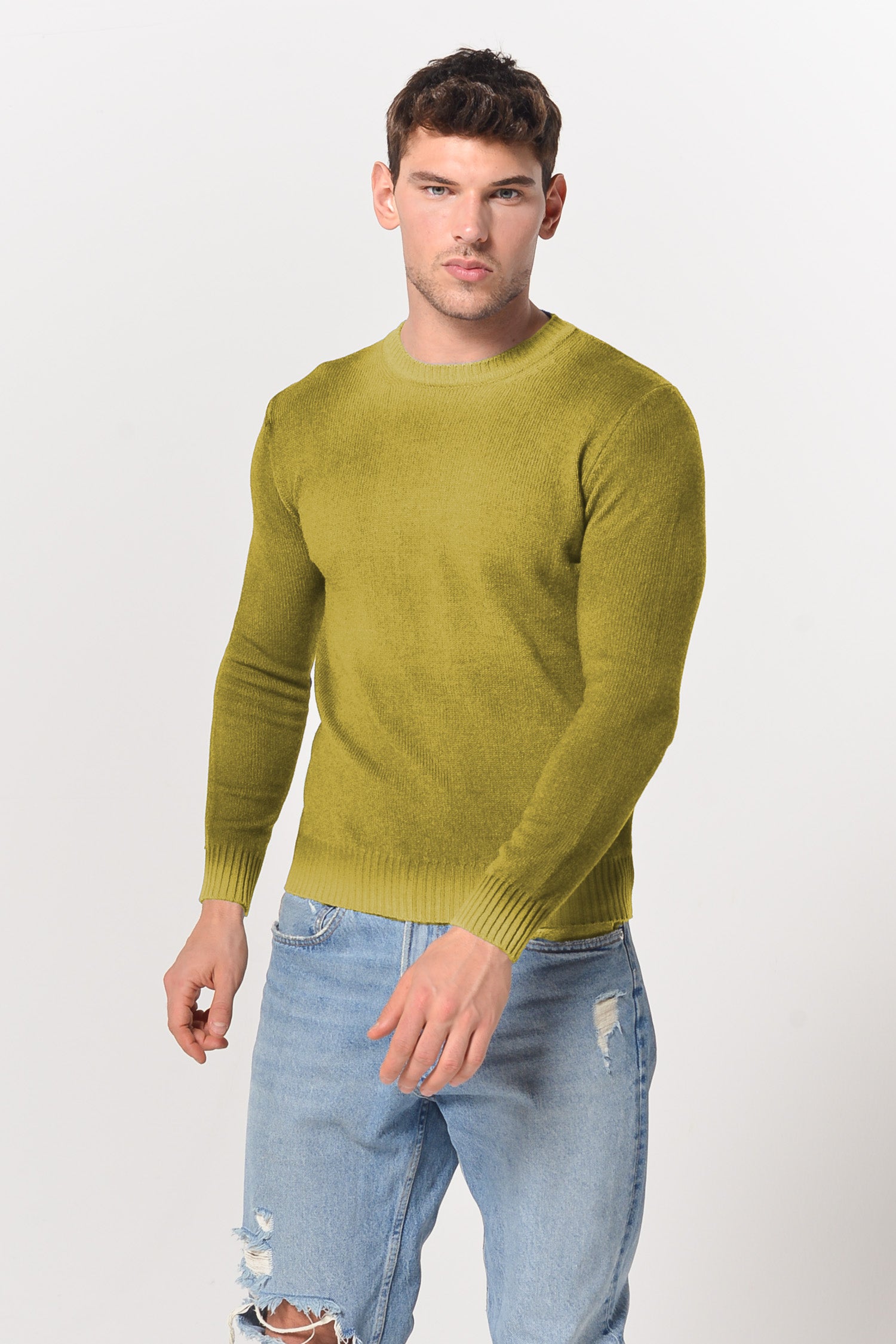 Holden Smoke Art Sweater - Lemon