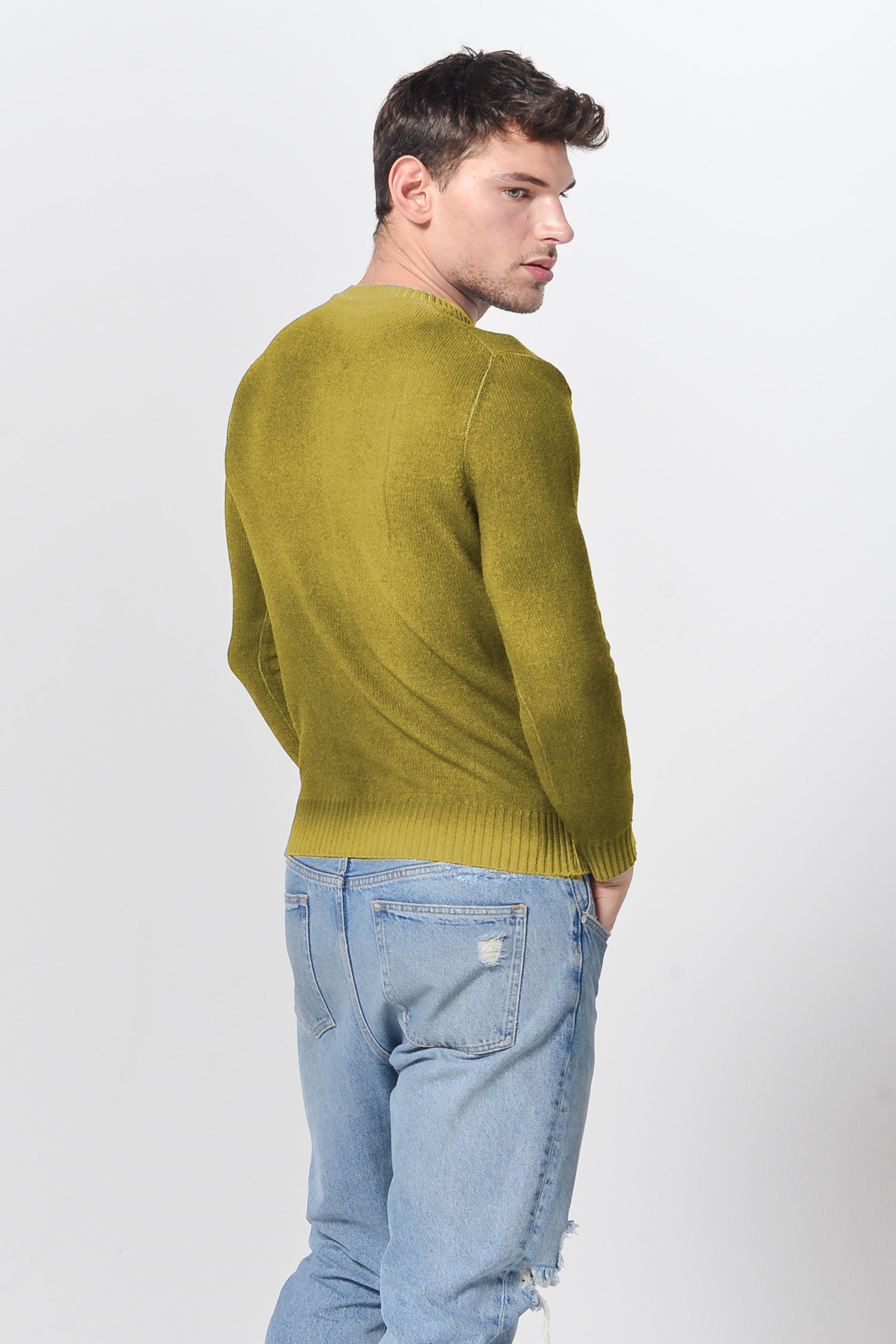 Holden Smoke Art Sweater - Lemon