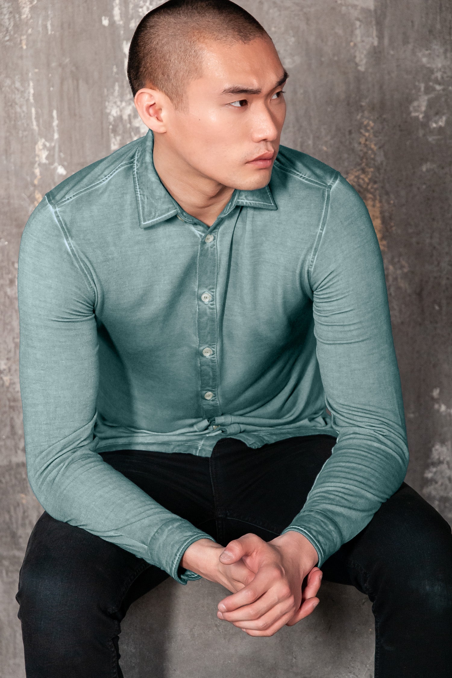 Easton Viscose Shirt - Shark